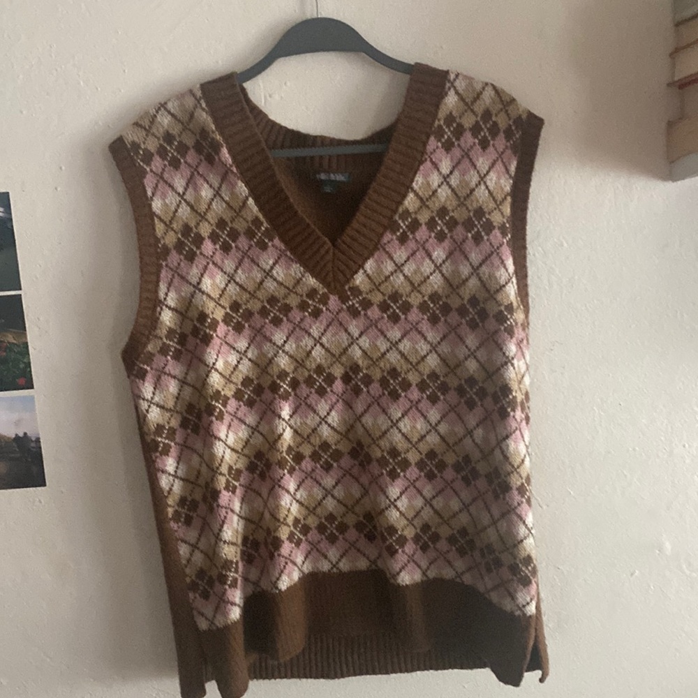 Brown Fall Sweater vest